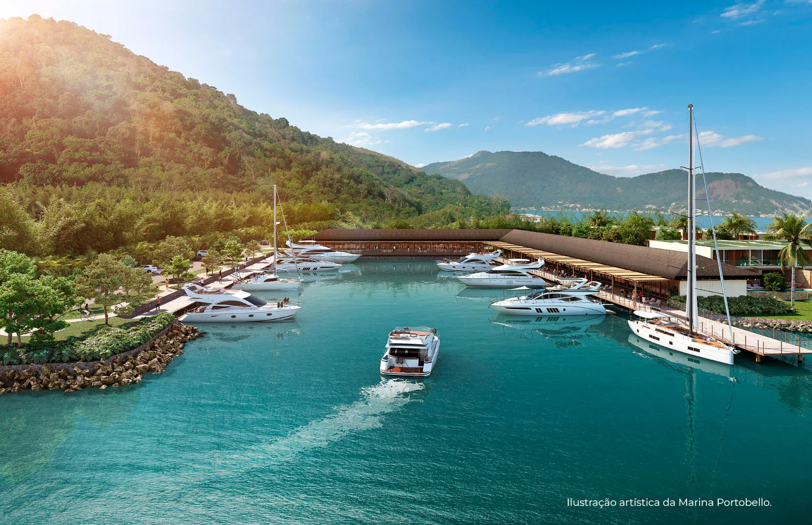 Canal e Marina Portobello em Mangaratiba